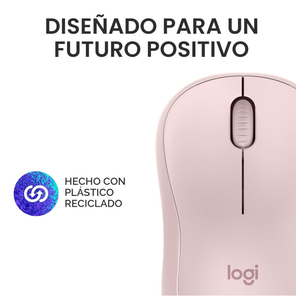 Mouse Llogitech M240 Silent Inalámbrico Bluetooth ROSA