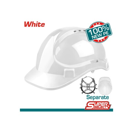 Casco de seguridad blanco total TSP2609 Casco de seguridad blanco total TSP2609