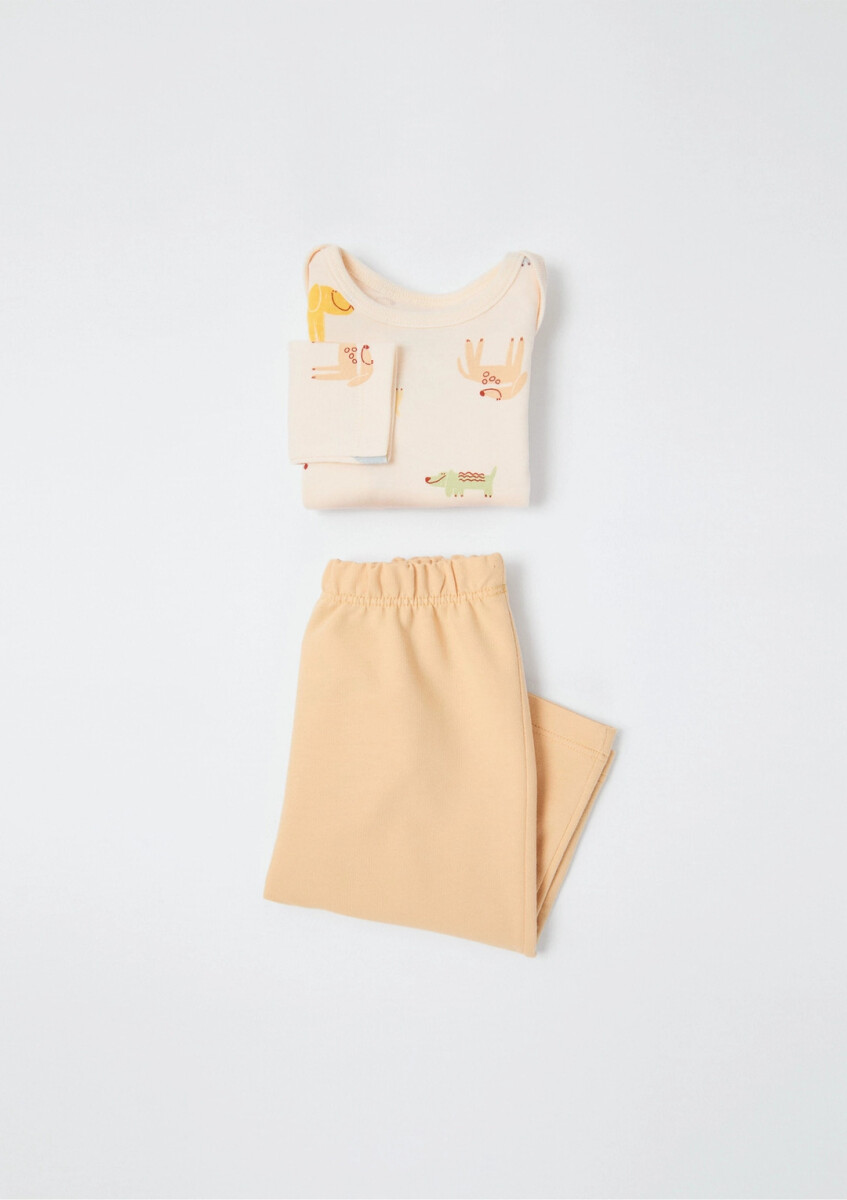 CONJUNTO DE BEBÉ - NARANJA 