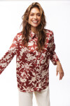 CAMISA PARKER ESTAMPADO BORDO Y CRUDO