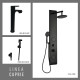 JUEGO DE GRIFERIA LAVATORIO ALTO PANEL DE DUCHA Y DUCHA HIGIENICA AGUA FRIA 000