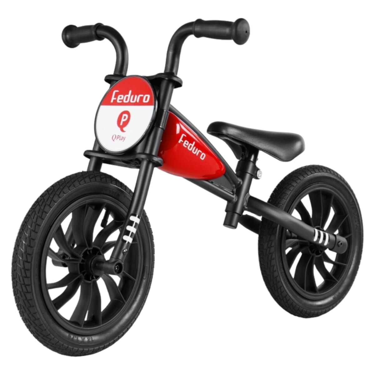 Bicicleta de Balance sin Pedales QPlay Feduro Rodado 12 - Rojo 