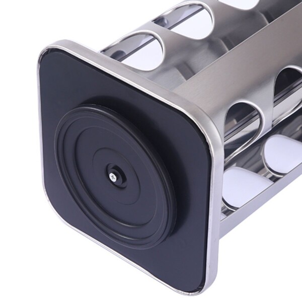 Especiero Giratorio 12 Frascos Vidrio Para Condimentos Cocina Acero Inoxidable Imback Especiero Giratorio 12 Frascos Vidrio Para Condimentos Cocina Acero Inoxidable Imback