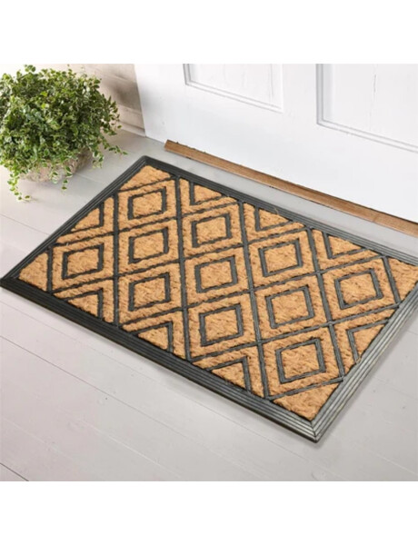 FELPUDO COCO/GOMA 40X60CM H.1CM ROMBOS FELPUDO COCO/GOMA 40X60CM H.1CM ROMBOS