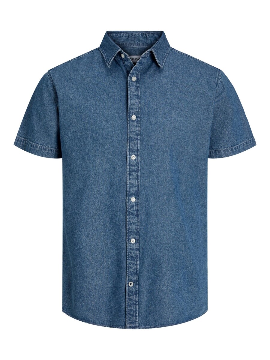 Camisa Denim Plain - Medium Blue Denim 