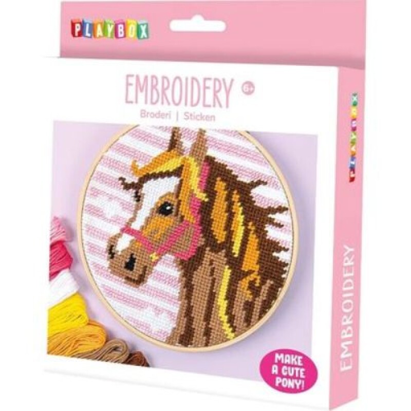 Valija Con Set de Bordado Playbox - Caballos Valija Con Set De Bordado Playbox - Caballos