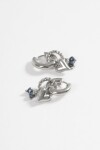 Aros acero cuore plateado