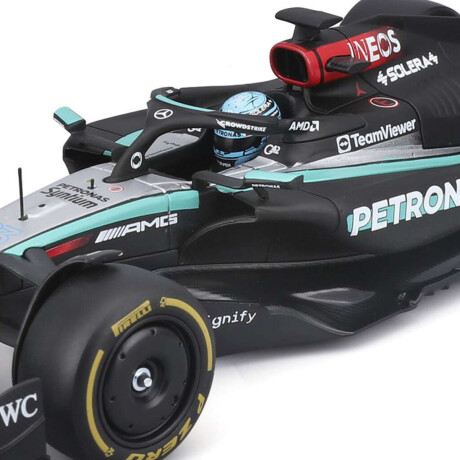 Auto Bburago Formula 1 Mercedes Benz Con Exhibidor Escala 1:24 Lewis Hamilton