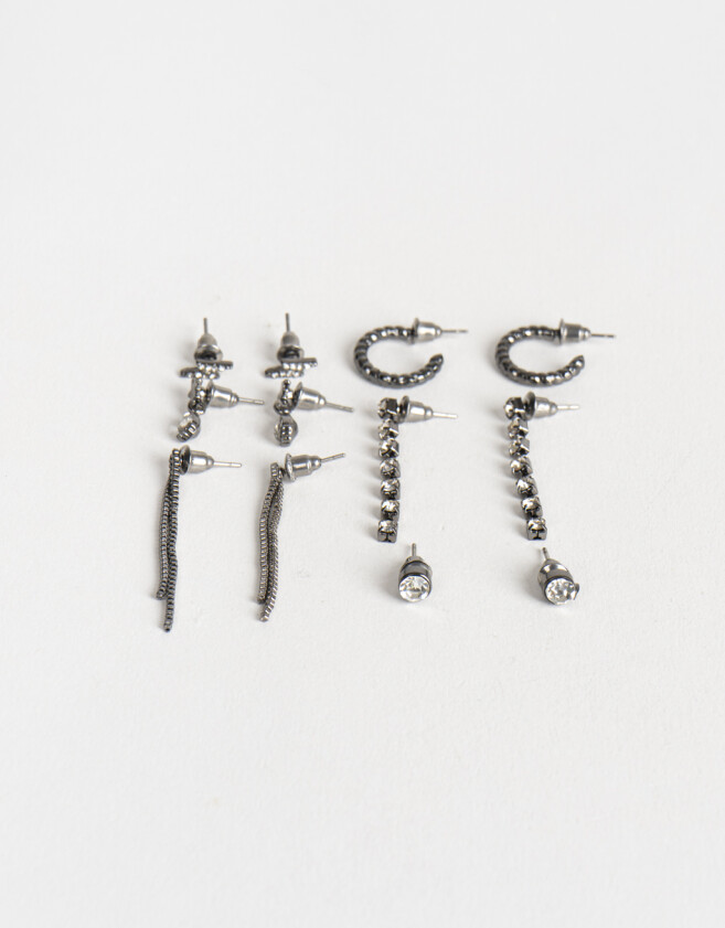 Aros Sets Con strass Set De Aros Con Strass - Dorado