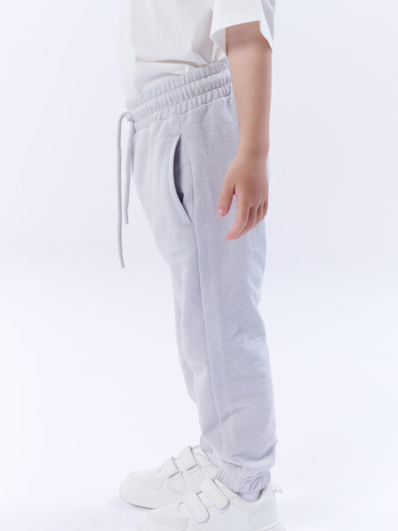 Pantalón deportivo con puño Gris Claro
