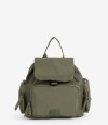 Mochila Puffy Negro Verde Kaki