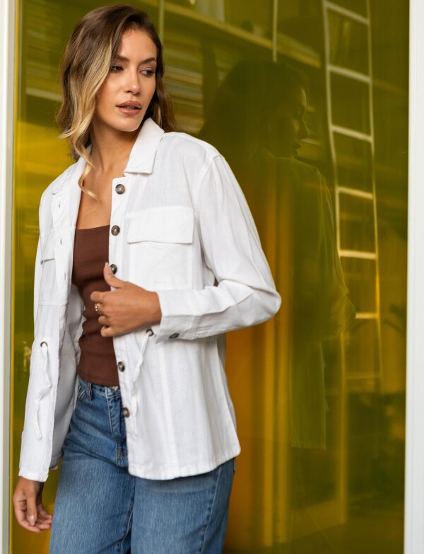 Sobrecamisa Lino BLANCO