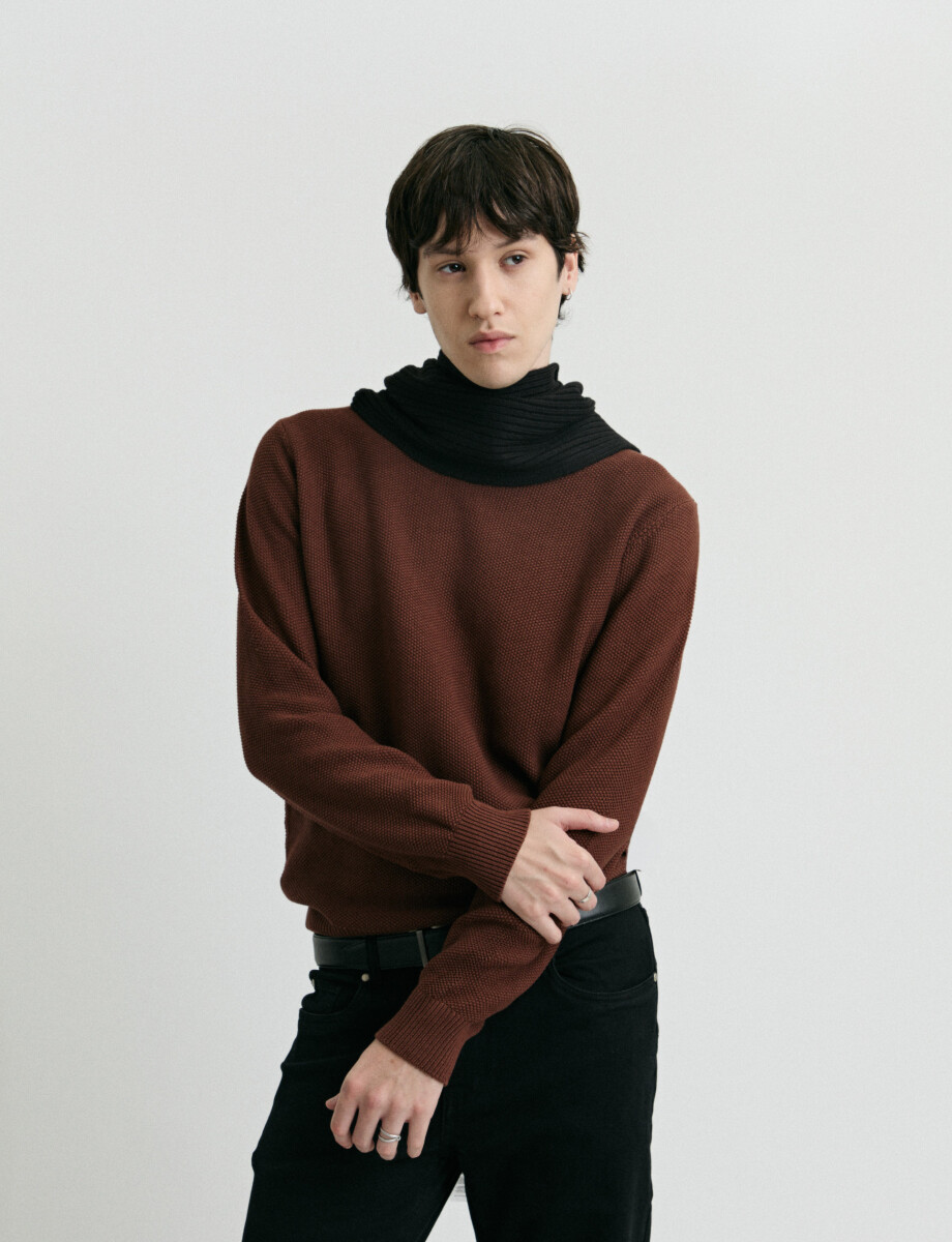470982 SWEATER HARRY Ladrillo