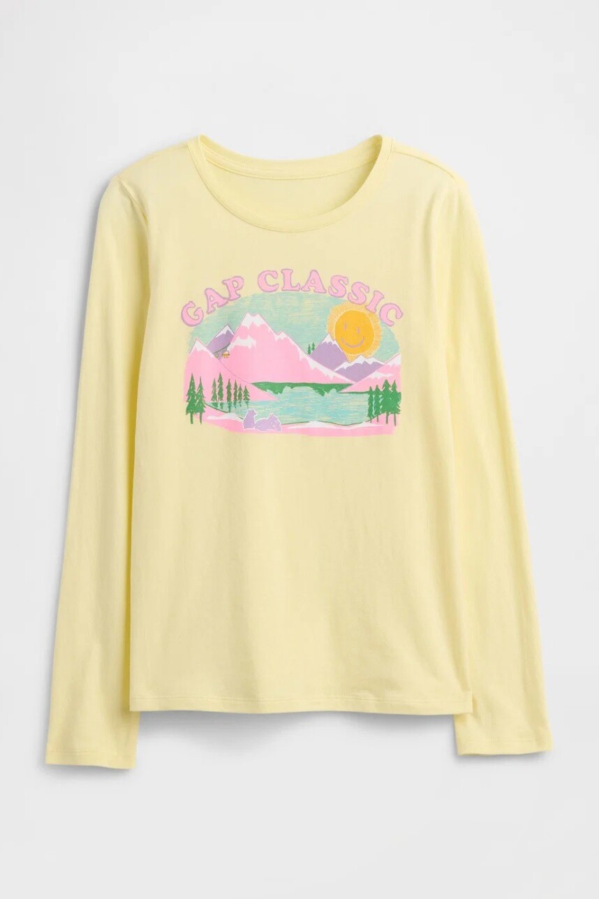 Remera Gráfico Niña Yellow Glow 077
