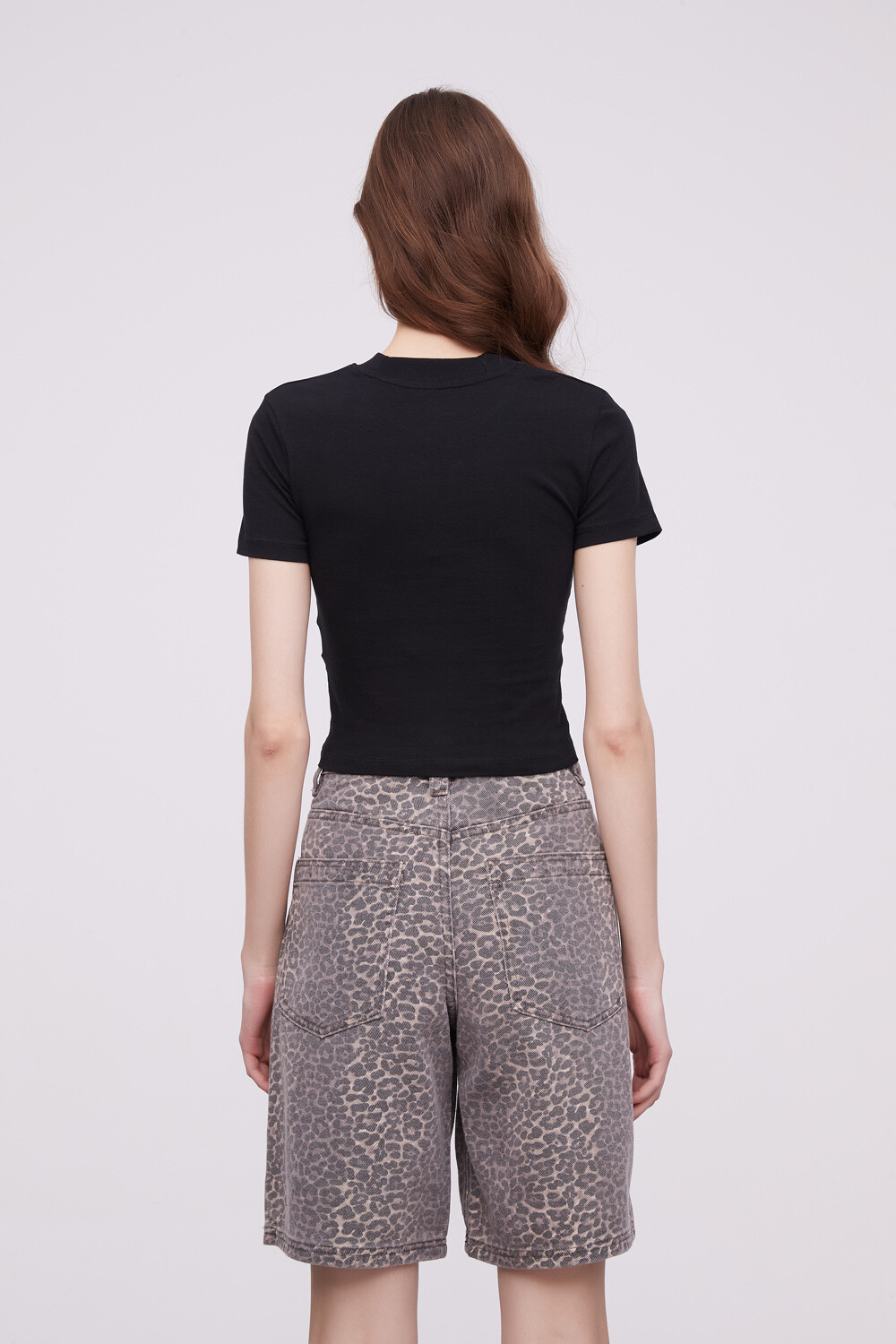 Remera Flored Negro