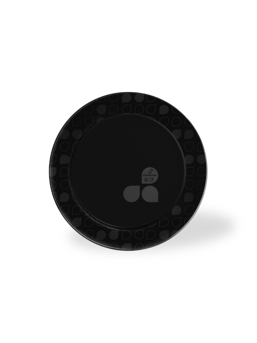 PLATOS REDONDOS 15cm - negro 