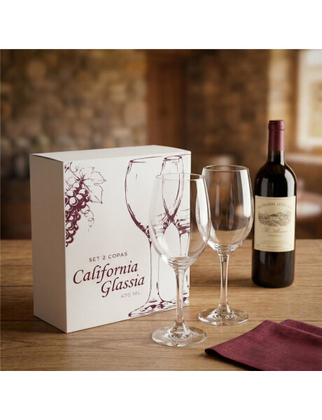 SET X2 COPA 470ML CALIFORNIA GLASSIA SET X2 COPA 470ML CALIFORNIA GLASSIA