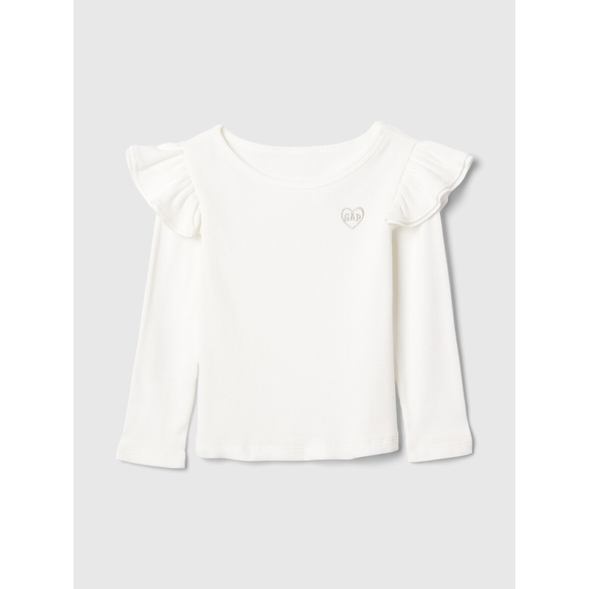 V-JPN LS RFL RIB T - NEW OFF WHITE 