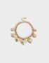 Pulseras Flexibles Con corazón Pulsera Multidijes Corazones - Dorado
