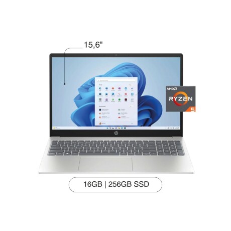 Notebook HP Pavilion 15.6'' FHD 256GB SSD / 16GB Ryzen 5 W11 - Silver Notebook HP Pavilion 15.6'' FHD 256GB SSD / 16GB Ryzen 5 W11 - Silver