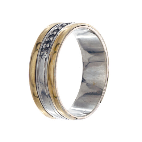 Anillo de Plata 925, Double y circonias Anillo de Plata 925, Double y circonias