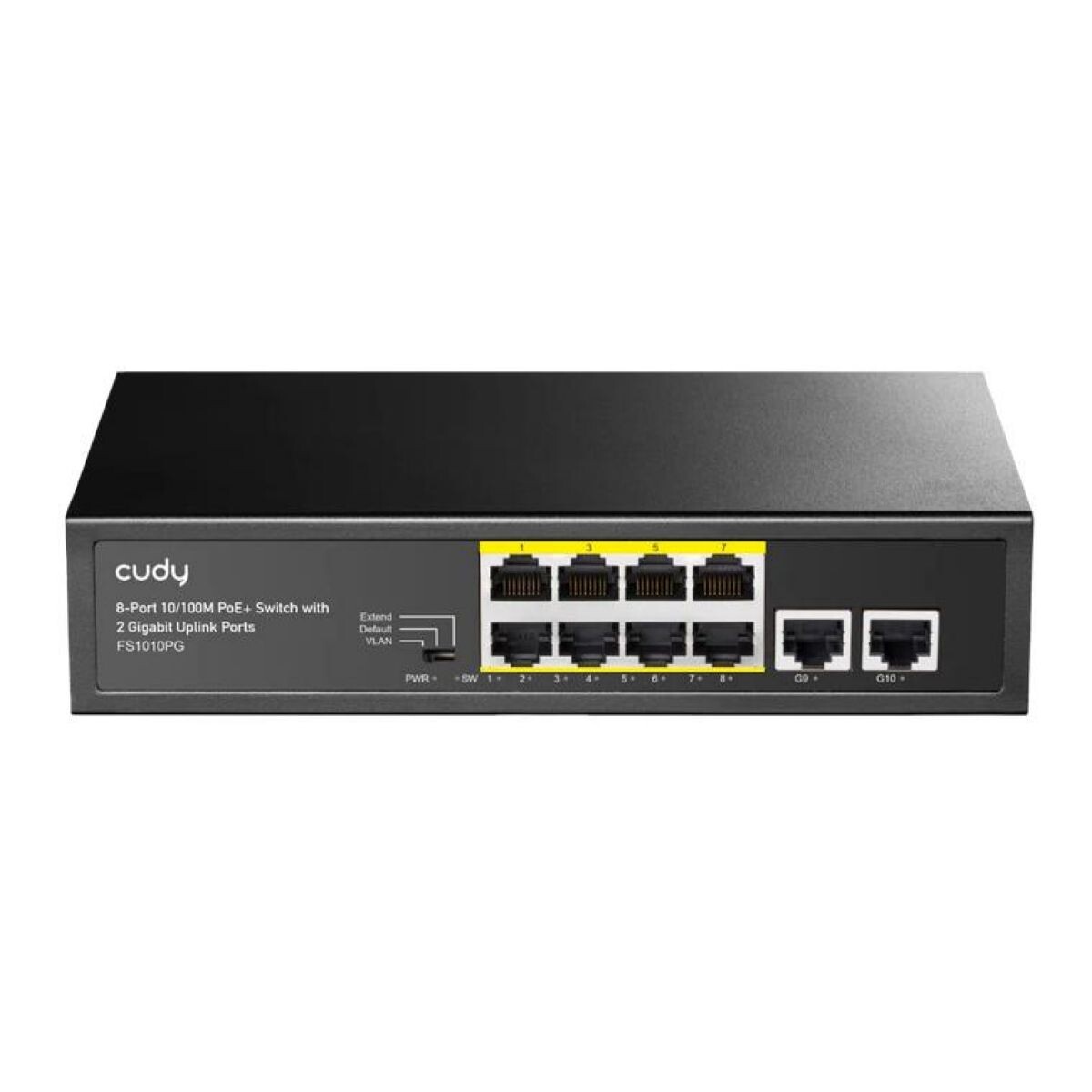 Switch Cudy 8 Puertos Poe + 2 Uplink Gigabit 