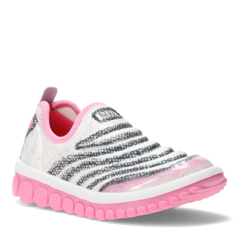 Championes Infantiles Bibi Roller 2.0 Gris - Rosa