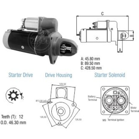 ARRANQUE MERCEDES BENZ OM447 449 24V 12D BOSCH JE SUPER TORQUE ZM ARRANQUE MERCEDES BENZ OM447 449 24V 12D BOSCH JE SUPER TORQUE ZM