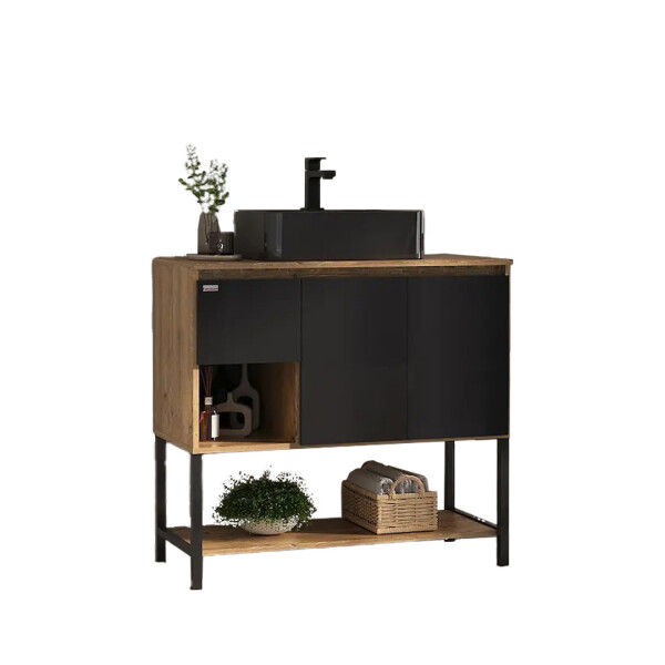 GABINETE MODELO APOLLO 90 - CON PIES COLOR ANTIQUA C/NEGRO Gabinete Modelo Apollo 90 - Con Pies Color Antiqua C/negro