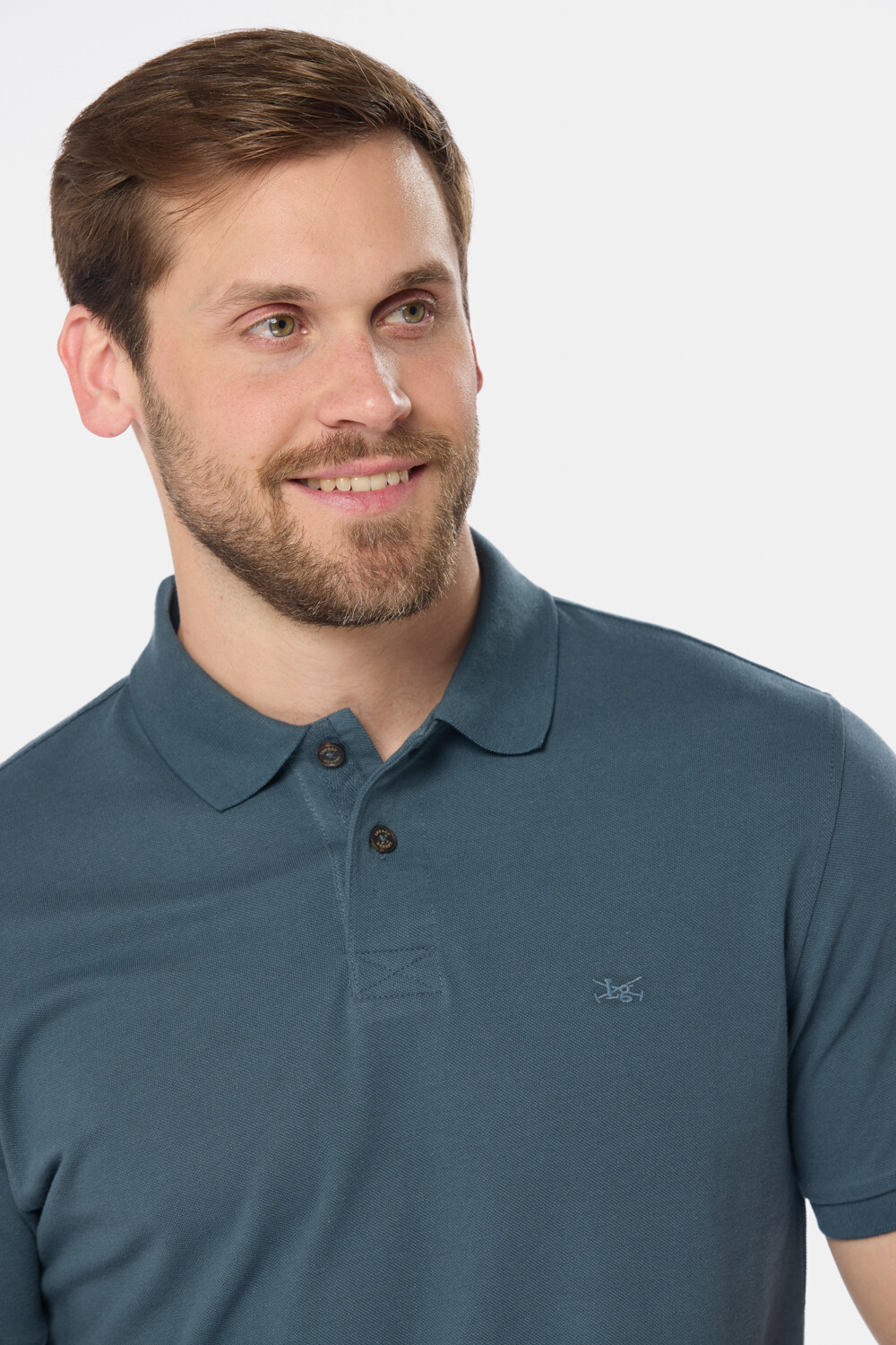 REMERA POLO PIQUE LISA Petroleo