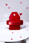 Cinta 2 cm. x 10 mts - I love you ROJO