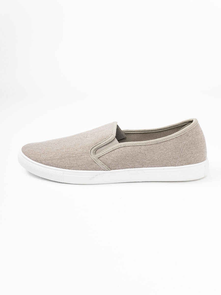 Zapatilla canvas - beige 