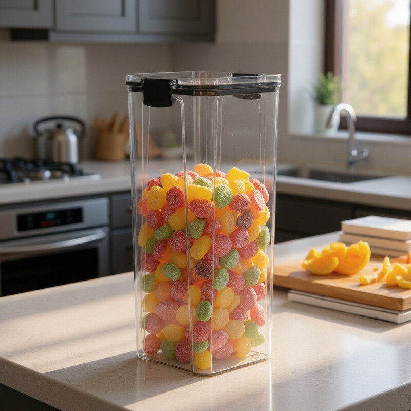 Contenedor Recipiente Hermetico Organizador 1800ml Sin Color