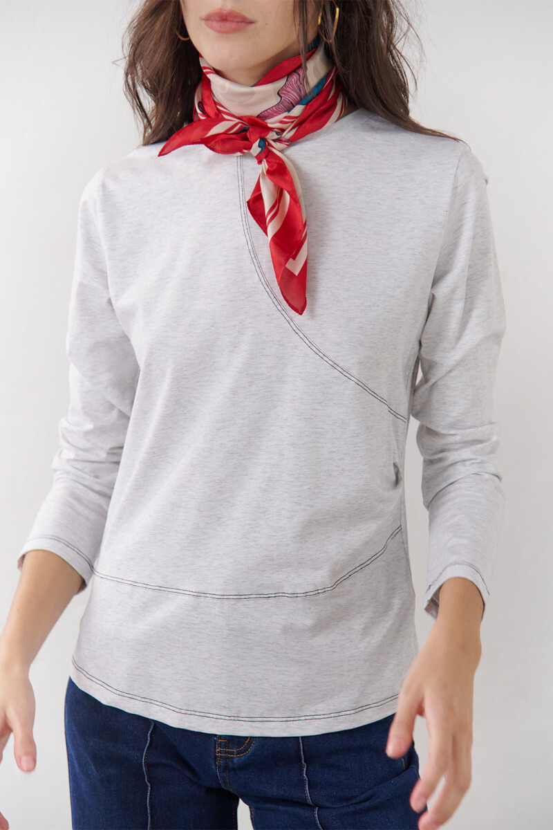 REMERA DRAPEN MELANGE