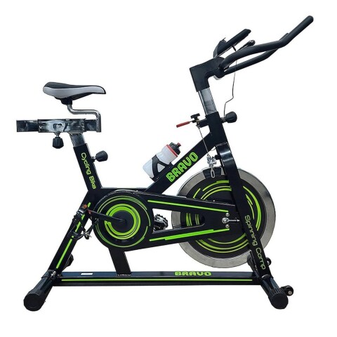 Bicicleta fija Bravo Spinning Comp color negro y verde Bicicleta Fija Bravo Spinning Comp Color Negro Y Verde