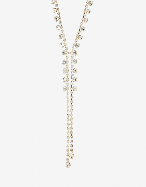 Collares Largos Strass Collar Largo Strass - Dorado