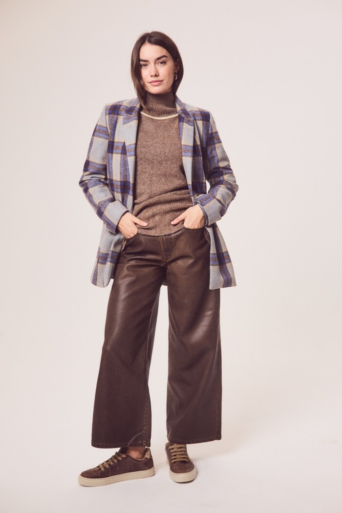 Blazer Cuadros Lana Multi