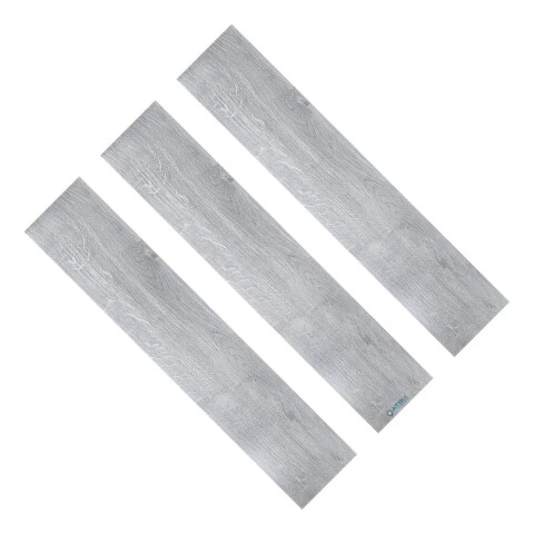 Piso Vinilico Diseño Madera M2 Suave Adhesivo En Tablilla Variante Color Gris