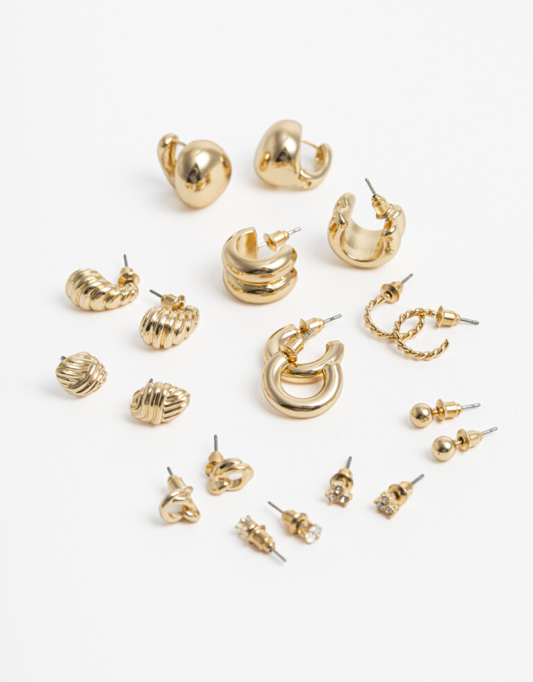 Aros Sets Metal Aros Sets Vintage - Dorado