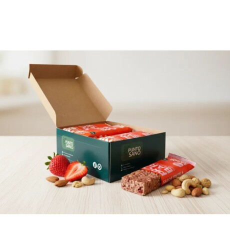 Barra de Proteína 45gr Caja x16 Punto Sano Frutilla