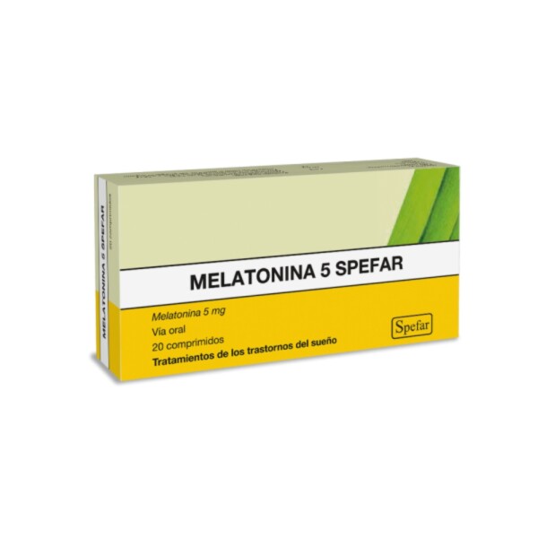 Melatonina en comprimidos 5mg. Spefar Melatonina en comprimidos 5mg. Spefar
