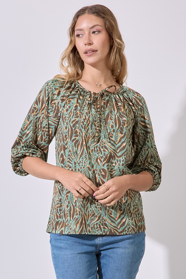 Blusa Printed VERDE/MULTI