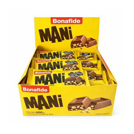 Chocolate Bonafide con Mani x 20 Chocolate Bonafide con Mani x 20