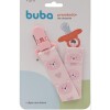 Clip para chupete BUBA animales oso rosado