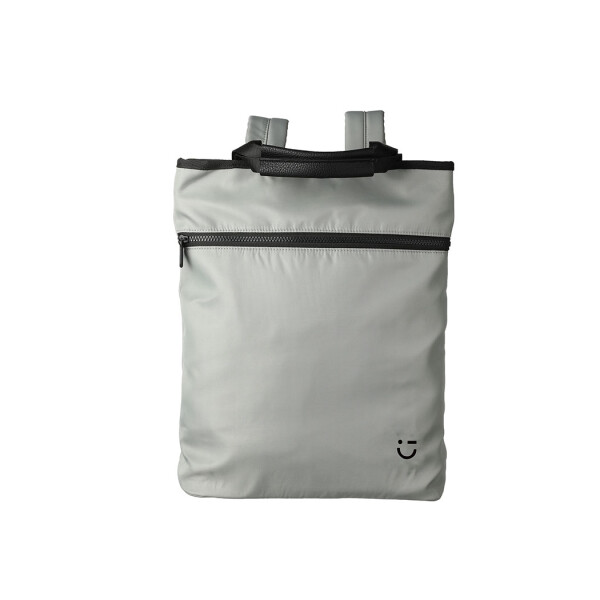 Mochila rectangular gris