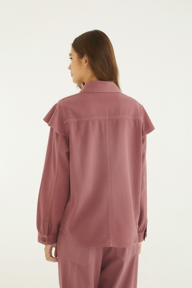 CAMISA DENIM VOLADOS Bordo