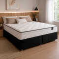 BASE SOMMIER BAU CAMURCA PRETA - TAMAÑO QUEEN Base Sommier Bau Camurca Preta - Tamaño Queen