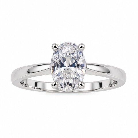 Anillo con Zirconia central oval Anillo con Zirconia central oval