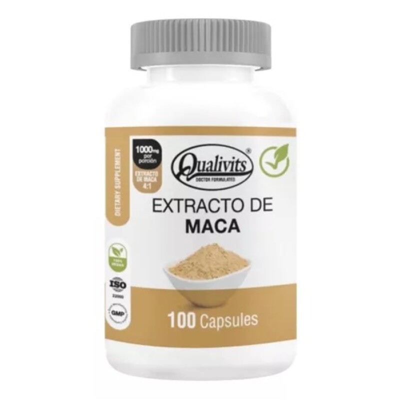 Extracto De Maca Qualivits 500 Mg. 100 Caps. Extracto De Maca Qualivits 500 Mg. 100 Caps.