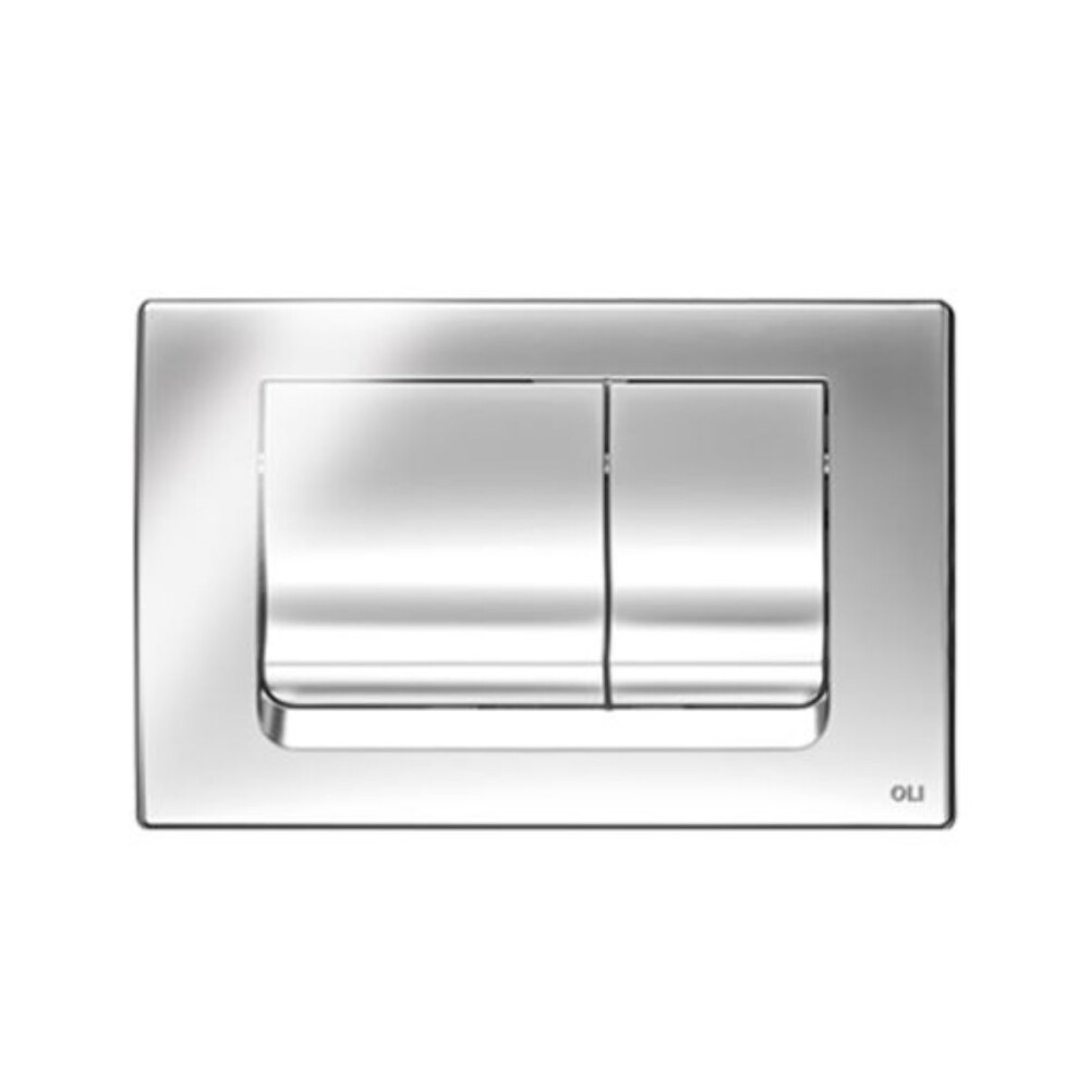 Placa pulsadora Oli Ria cromada para cisterna embutir Placa Pulsadora Oli Ria Cromada Para Cisterna Embutir